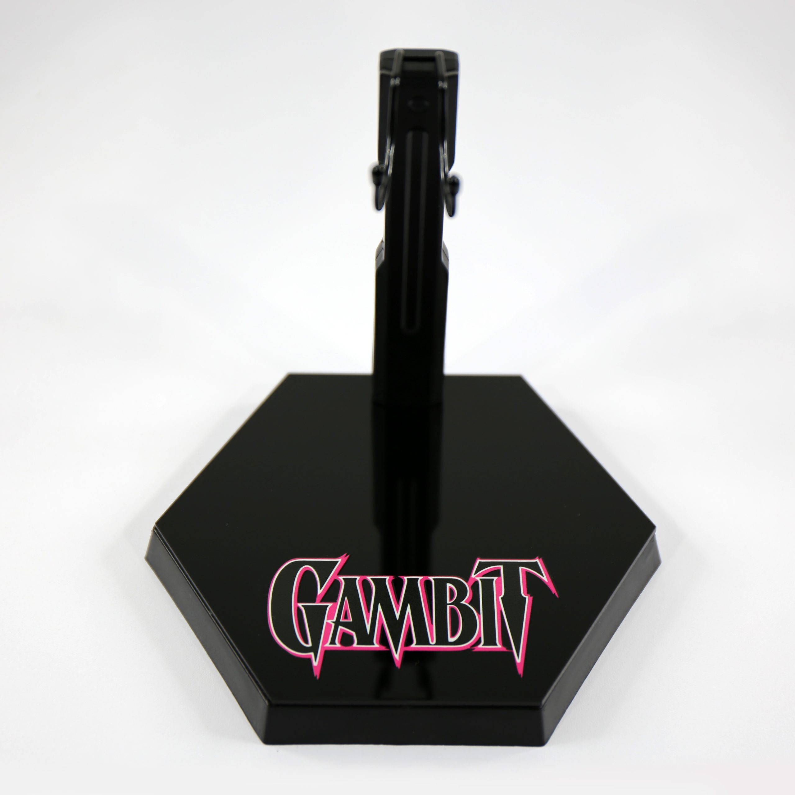 Gambit Hexagonal Acrylic 1:6 Scale figurine display stand.