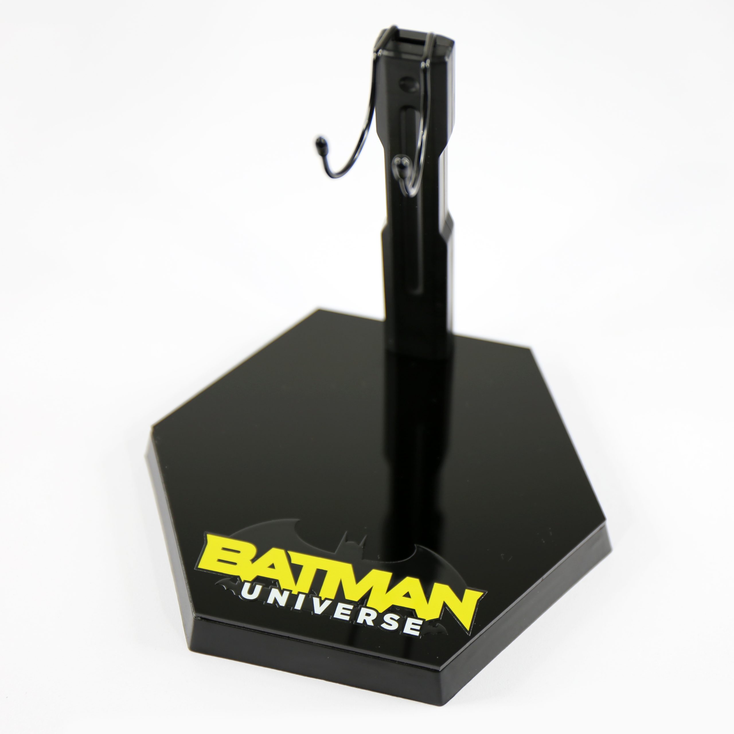 Batman Universe Hexagonal Acrylic 1:6 Scale figurine display stand.