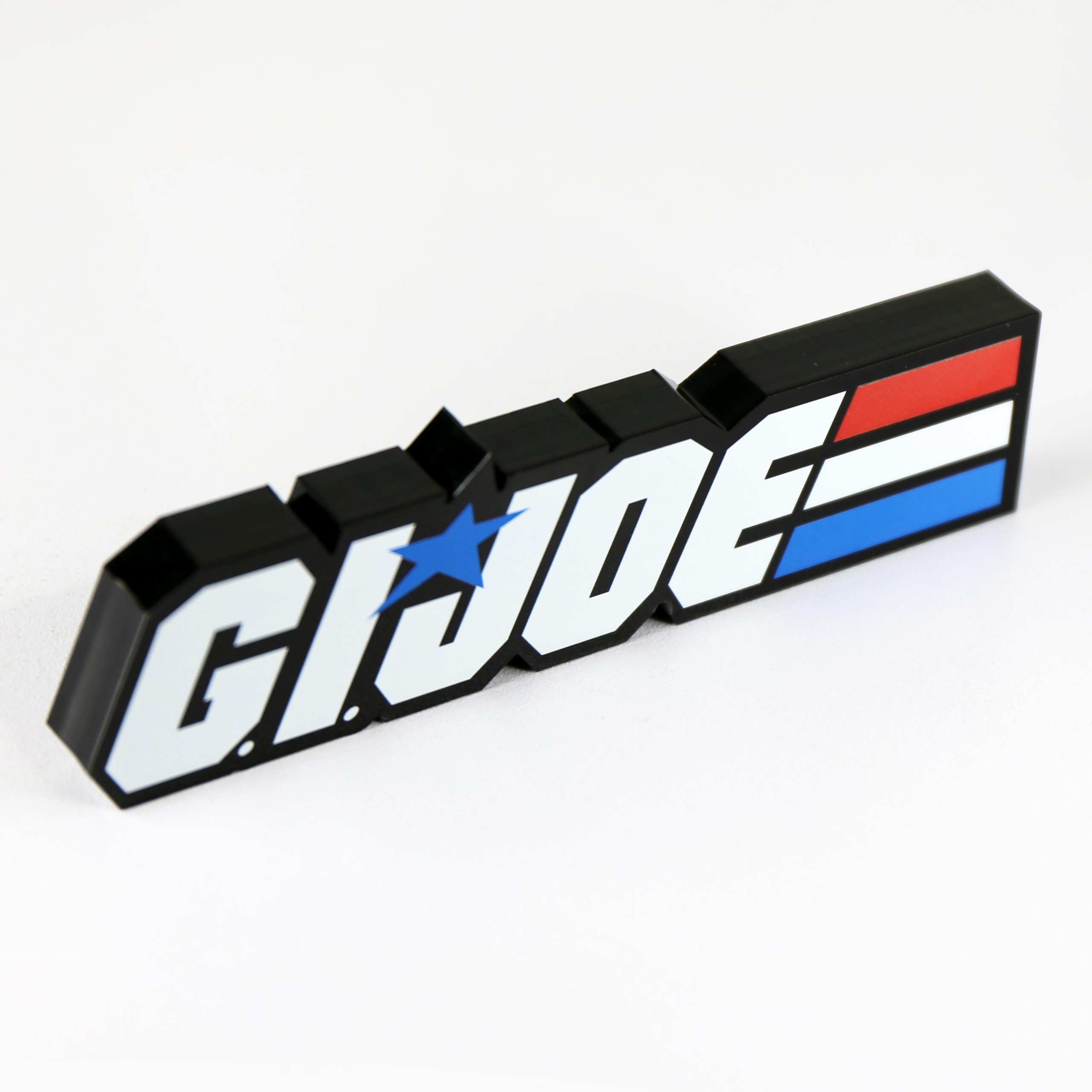 GI JOE Self Standing 3D Logo for Display Cabinets.