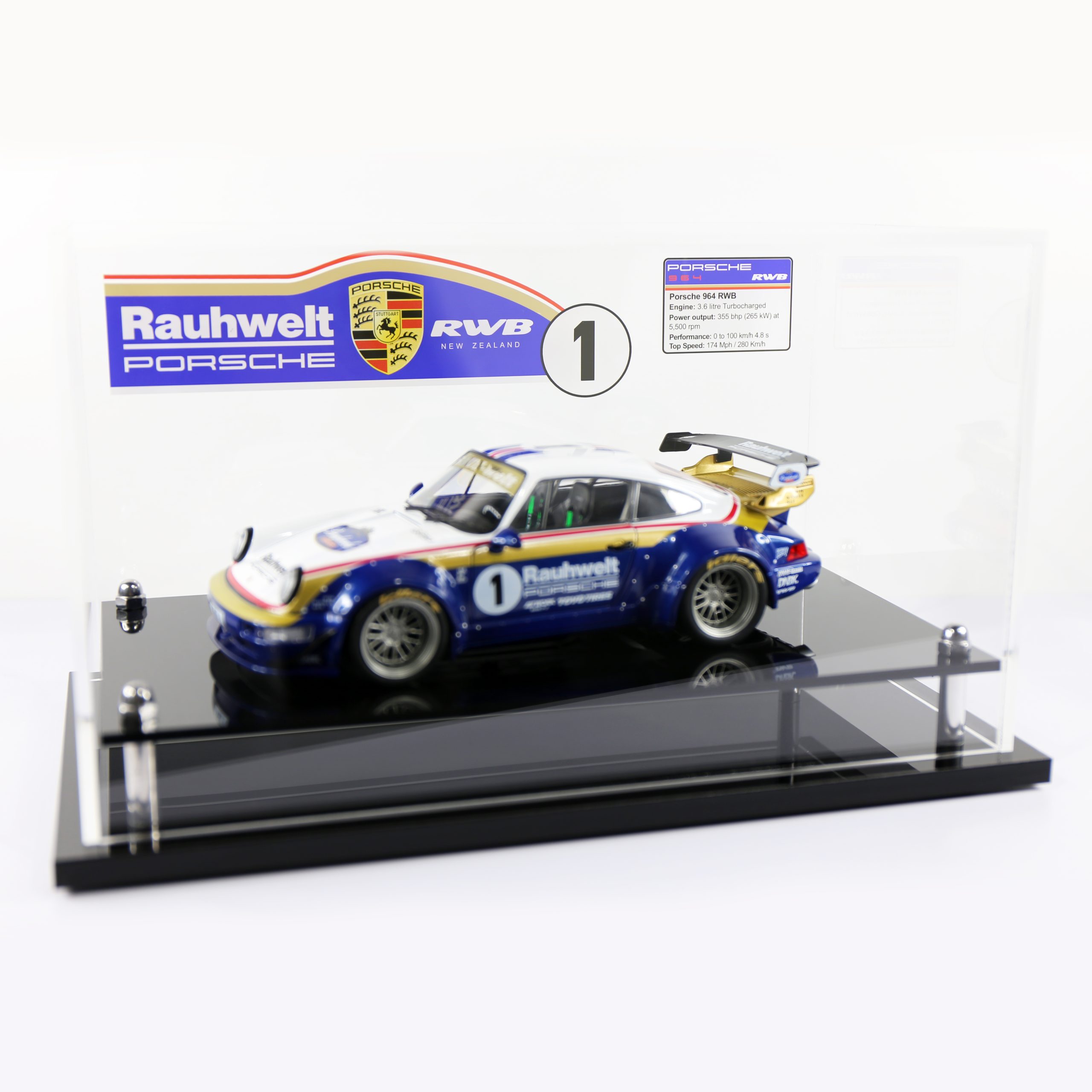 Porsche 964 RWB Winner Collectible Model Car.